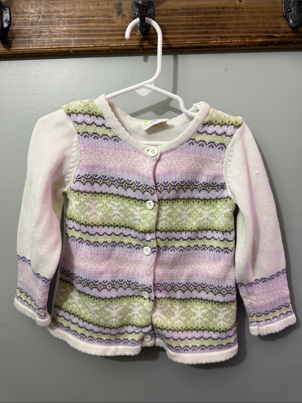 Crazy 8 Girls Knit Cardigan in Pink, Lavender & Light Green
